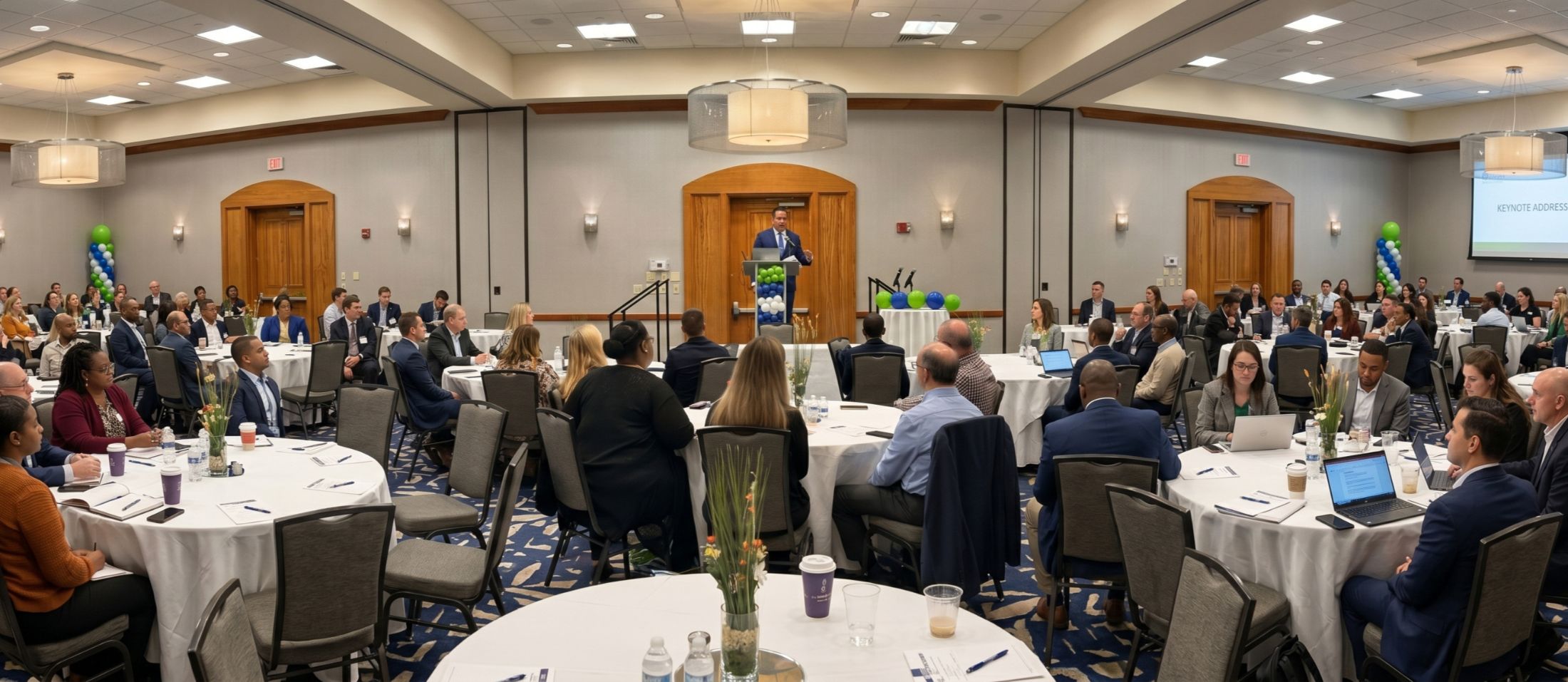 Andrés delivering a keynote